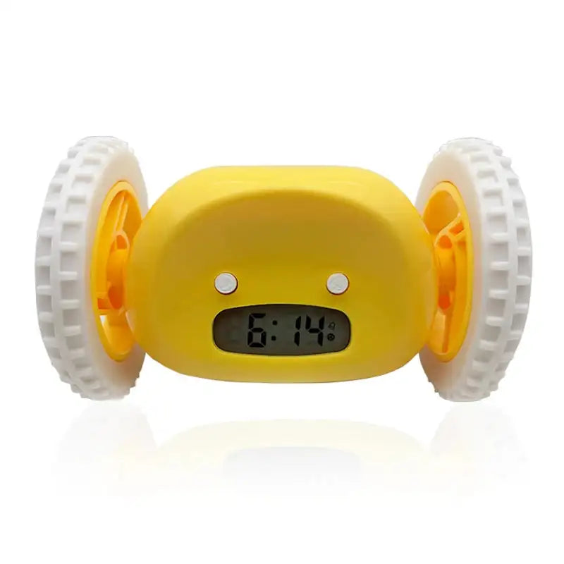 Rolling Run Away Alarm Clock for Deep Sleepers Must Catch to Stop Jump Fun Wake Up Tool with Loud Ring