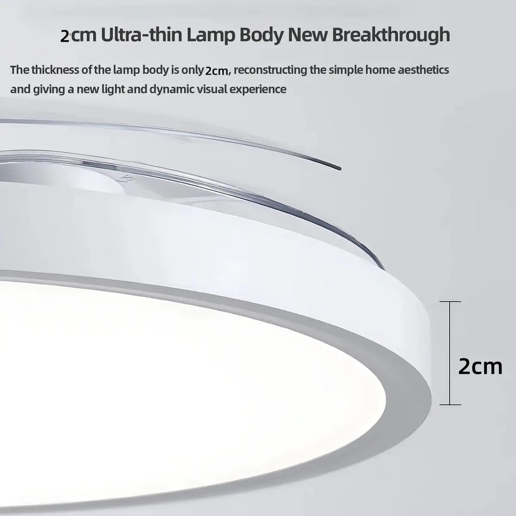 Silent Ceiling Fan Light for Bedroom Decorative Lighting Lamp Air Invisible Blade Retractable Smart Ceiling Fan with Light