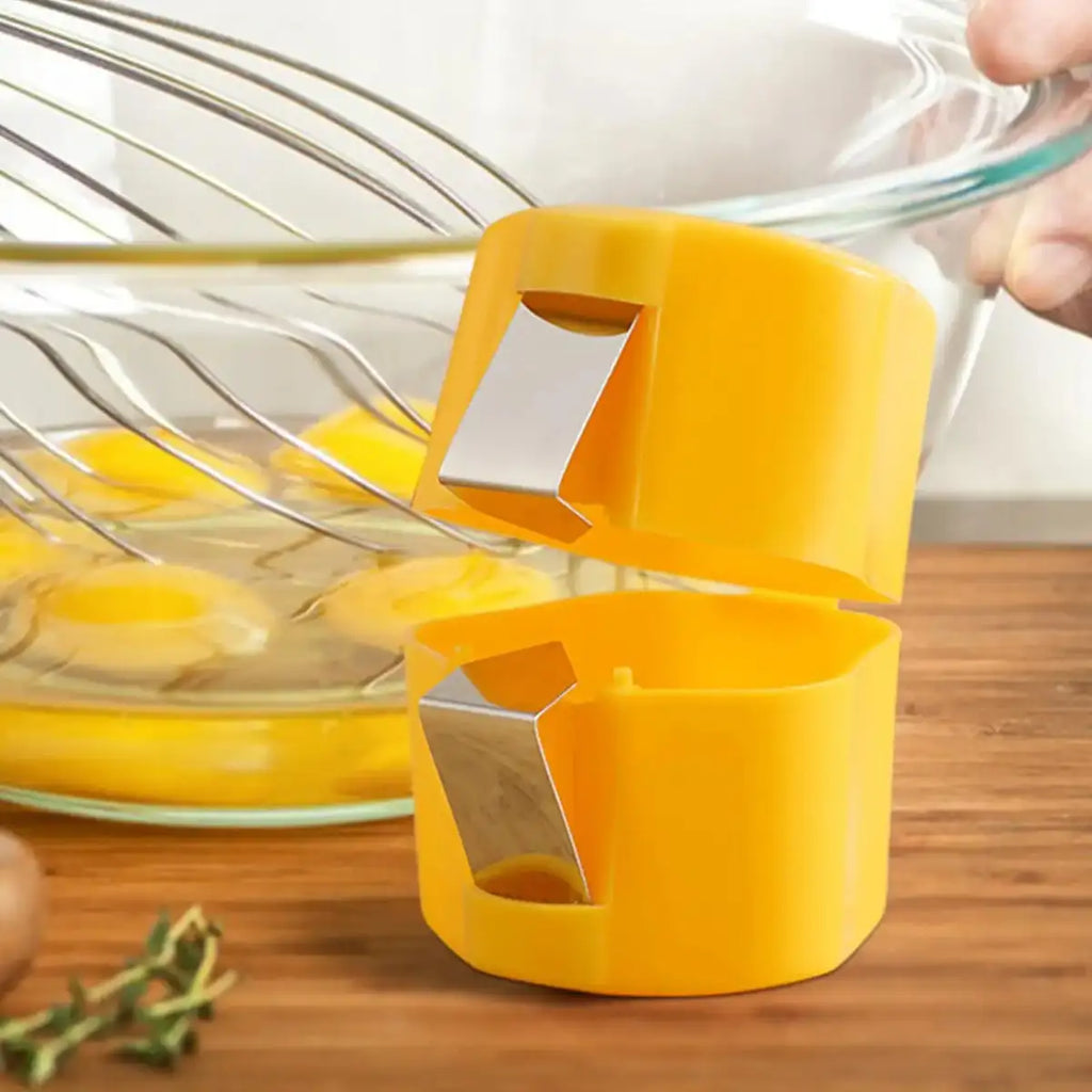 Egg Opener Tool Egg Cracking Tool Stainless Steel Cracker Separator Peeler Portable Device for Baking Home Breakfast Prep Women