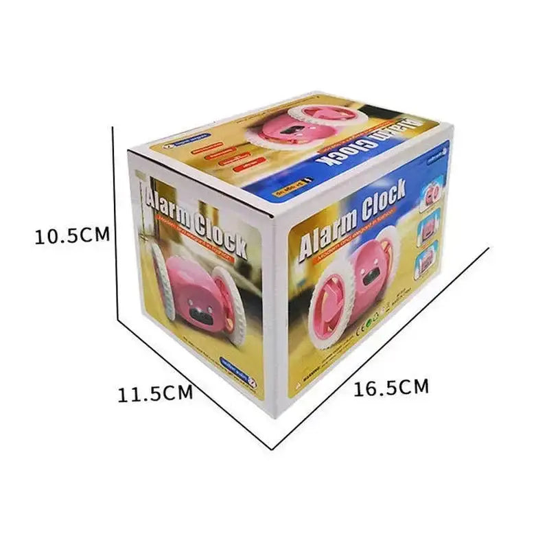 Rolling Run Away Alarm Clock for Deep Sleepers Must Catch to Stop Jump Fun Wake Up Tool with Loud Ring