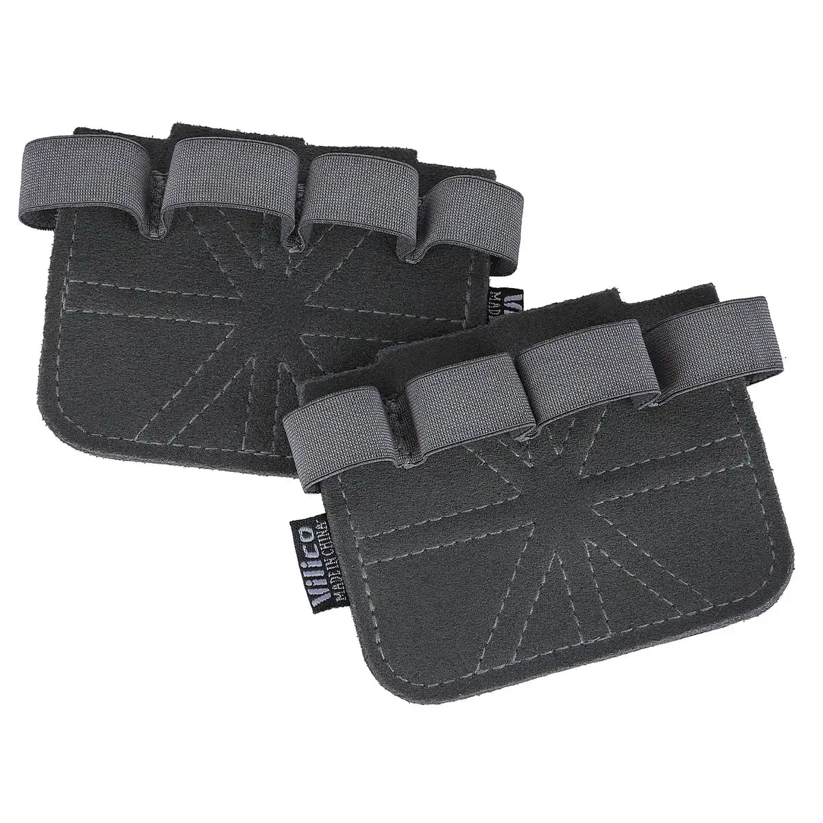 Pink cowhide gym grips with adjustable straps and textured surface for enhanced grip during weight training