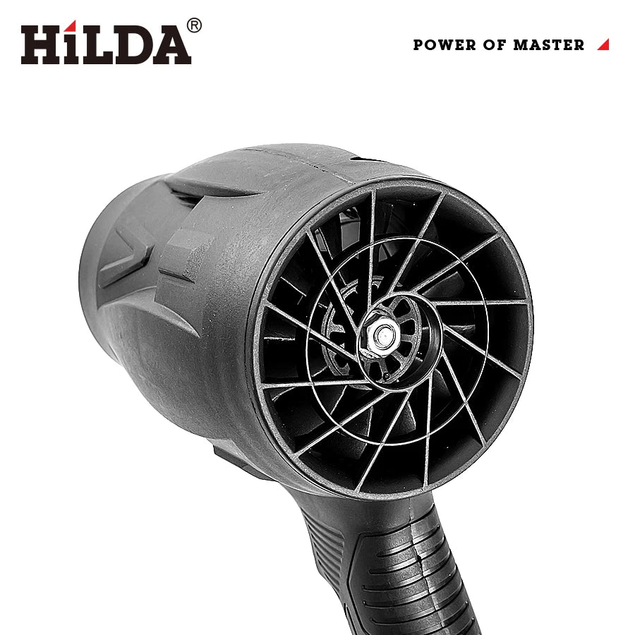 HILDA Handheld Fan 1000W Storm Air Blower Stepless Speed Cleanner Dust Blower Electric Violent Air Gun for Makita Battery