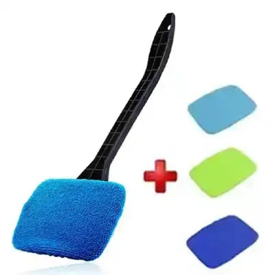Blue sponge car window cleaner head with replaceable pads Car Window Cleaner Brush Kit for Car Wash