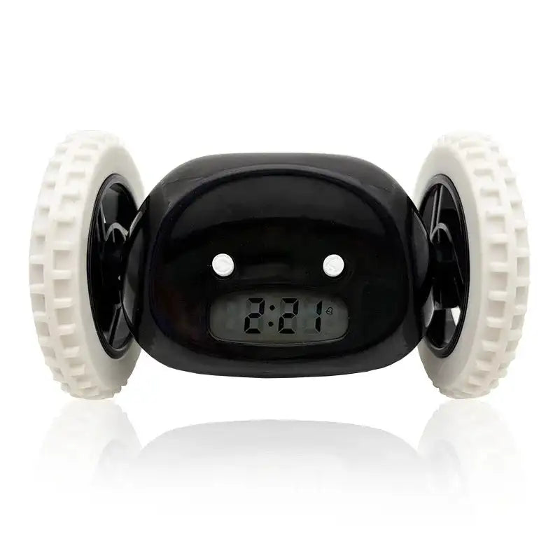 Rolling Run Away Alarm Clock for Deep Sleepers Must Catch to Stop Jump Fun Wake Up Tool with Loud Ring