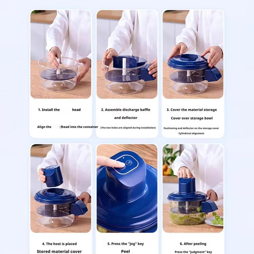 Rechargeable Fruit Peeler Automatic Electric Grape Peeler Machine for Grapes Cherry Tomatoes Garlic Rechargeable Brushless Motor