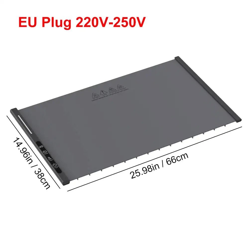Electric Heating Plate Silicone Dining Table Food Warmer Mat Fast Warming Food Coffee Heater Tray Foldable Food Warming Plate