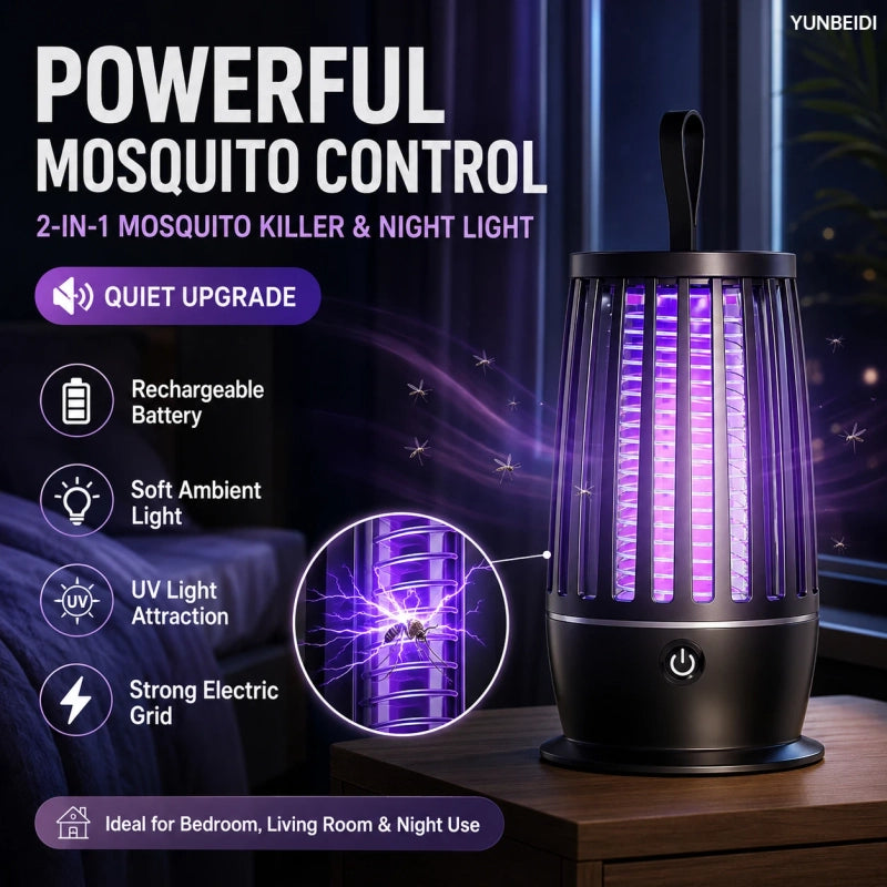 2 in 1 Mosquito Killer Lamp - Sleep Soundly, Bug-Free!