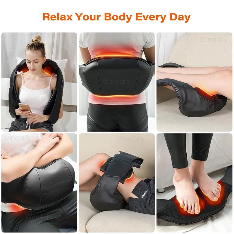 4D Shiatsu Neck Massager - Your Personal Desk Masseuse