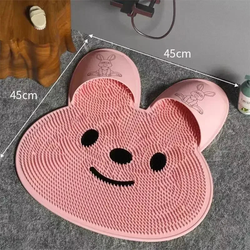 Anti-Slip Silicone Massage Mat: Ultimate Shower Safety