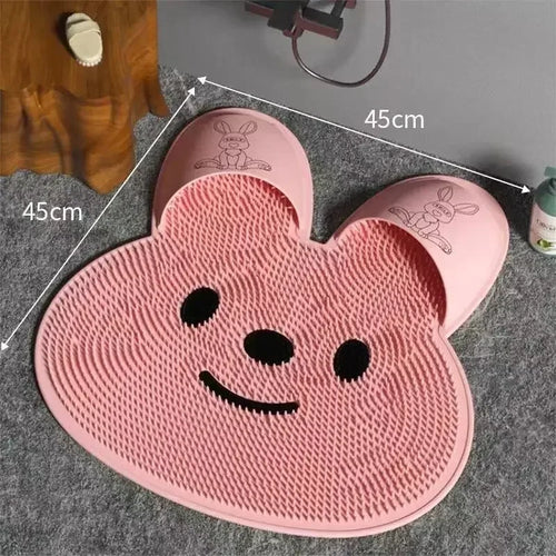 Anti-Slip Silicone Massage Mat: Ultimate Shower Safety