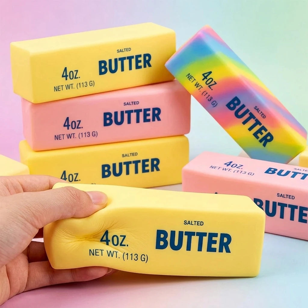Squishy Butter Stick Fidget Toy - Squeeze Away Stress!