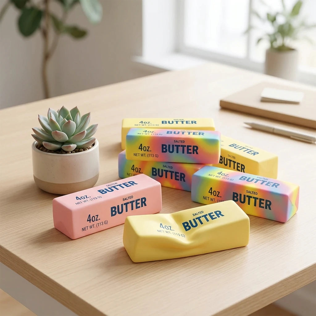 Squishy Butter Stick Fidget Toy - Squeeze Away Stress!