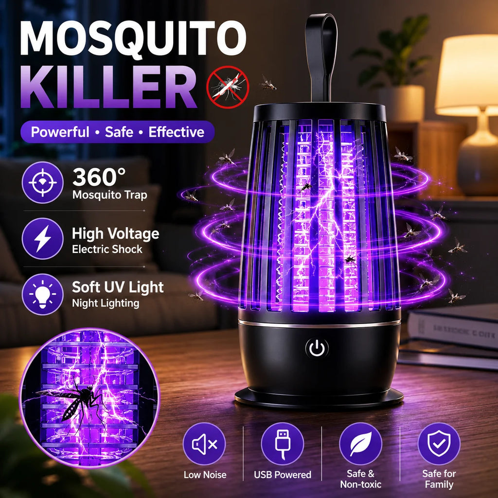 2 in 1 Mosquito Killer Lamp - Sleep Soundly, Bug-Free!