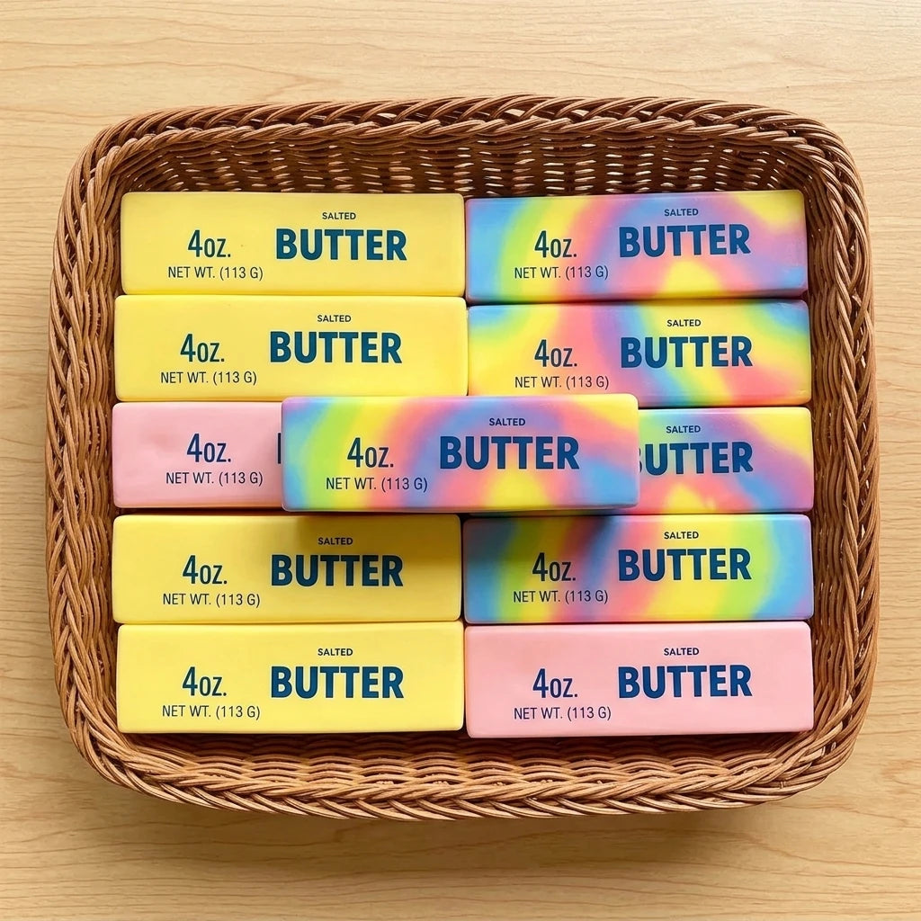 Squishy Butter Stick Fidget Toy - Squeeze Away Stress!