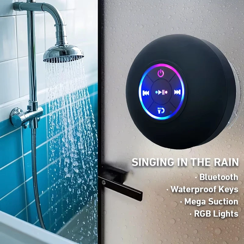 AquaBeat Portable LED Bluetooth Speaker