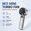 M11 Mini Turbo Fan - Ultimate Portable Cooling!